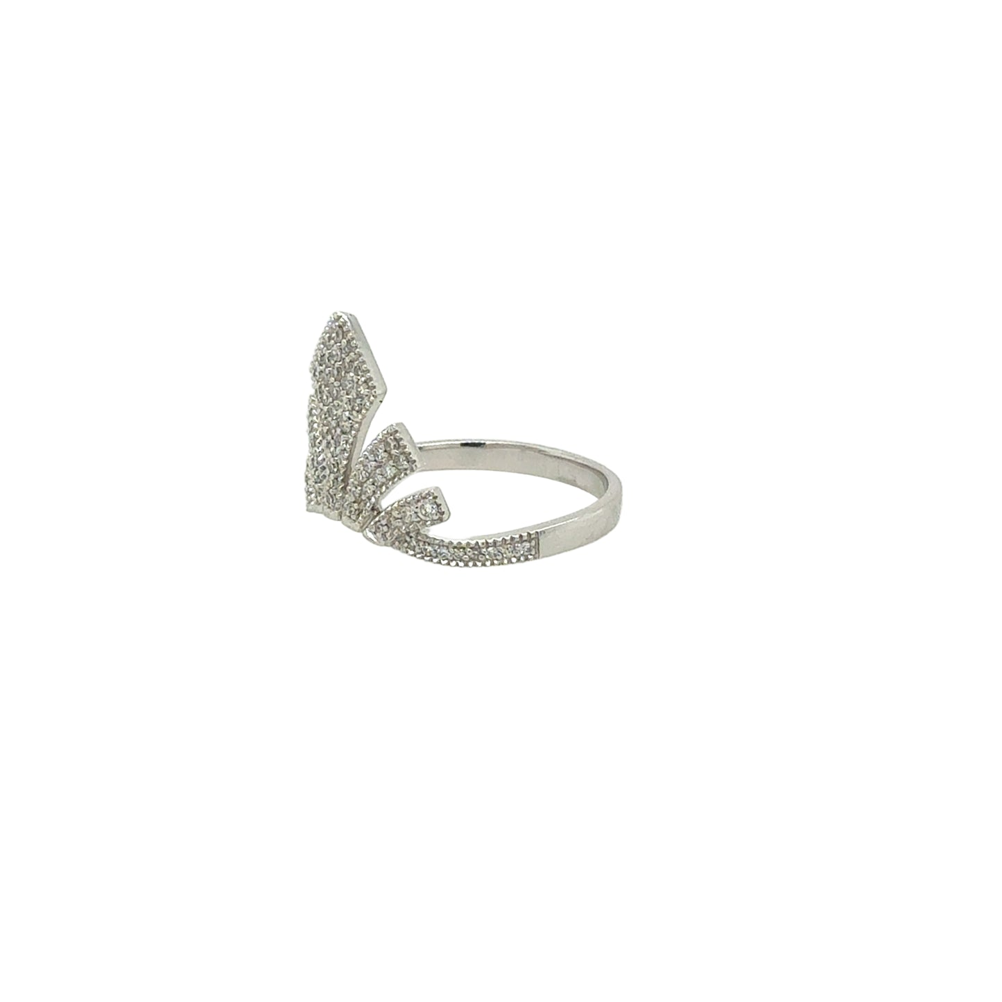 14KT Diamond Tiara Ring