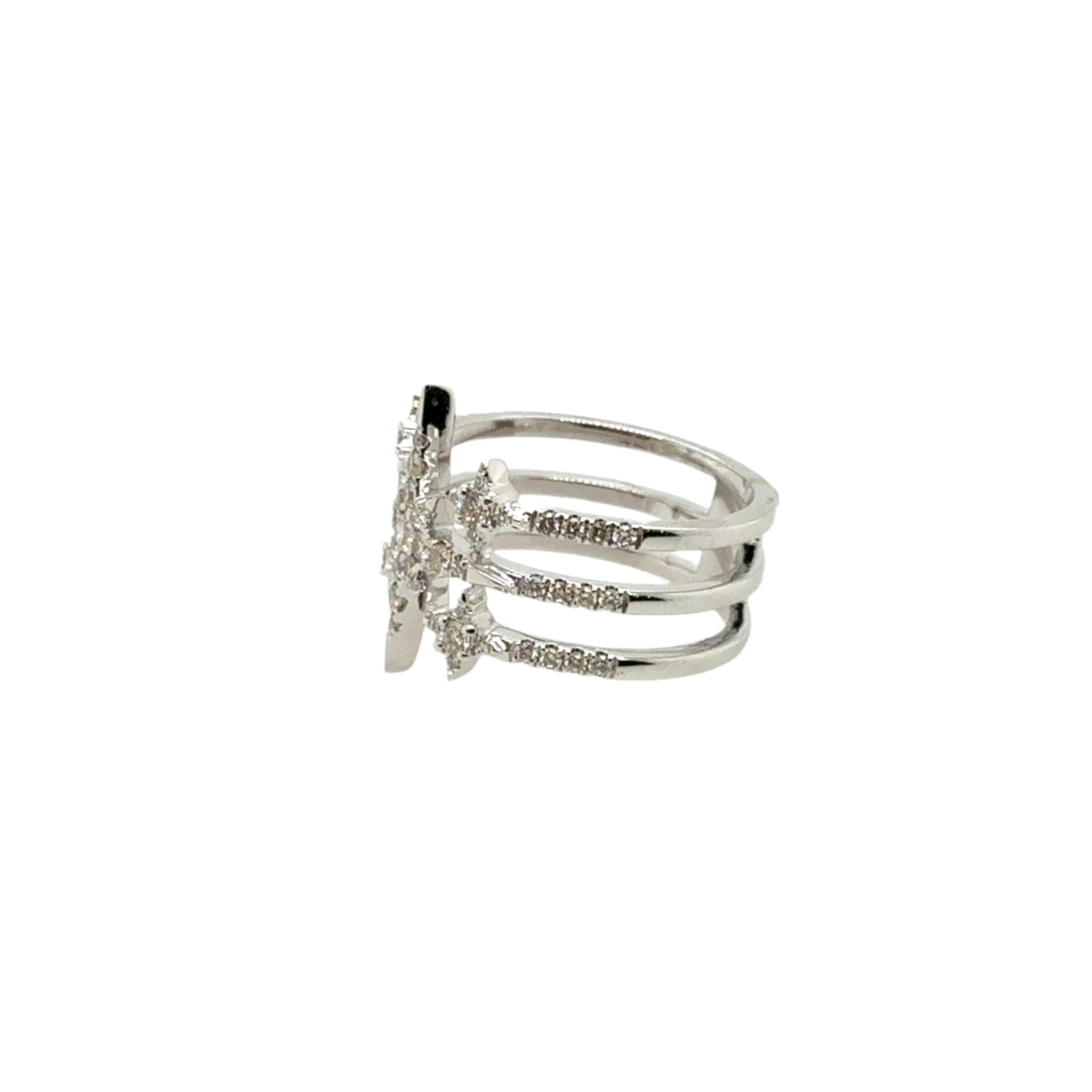 14KT Diamond Star Ring