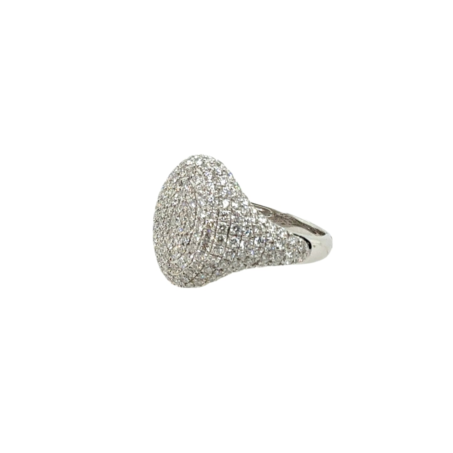 14KT Pave Diamond Ring