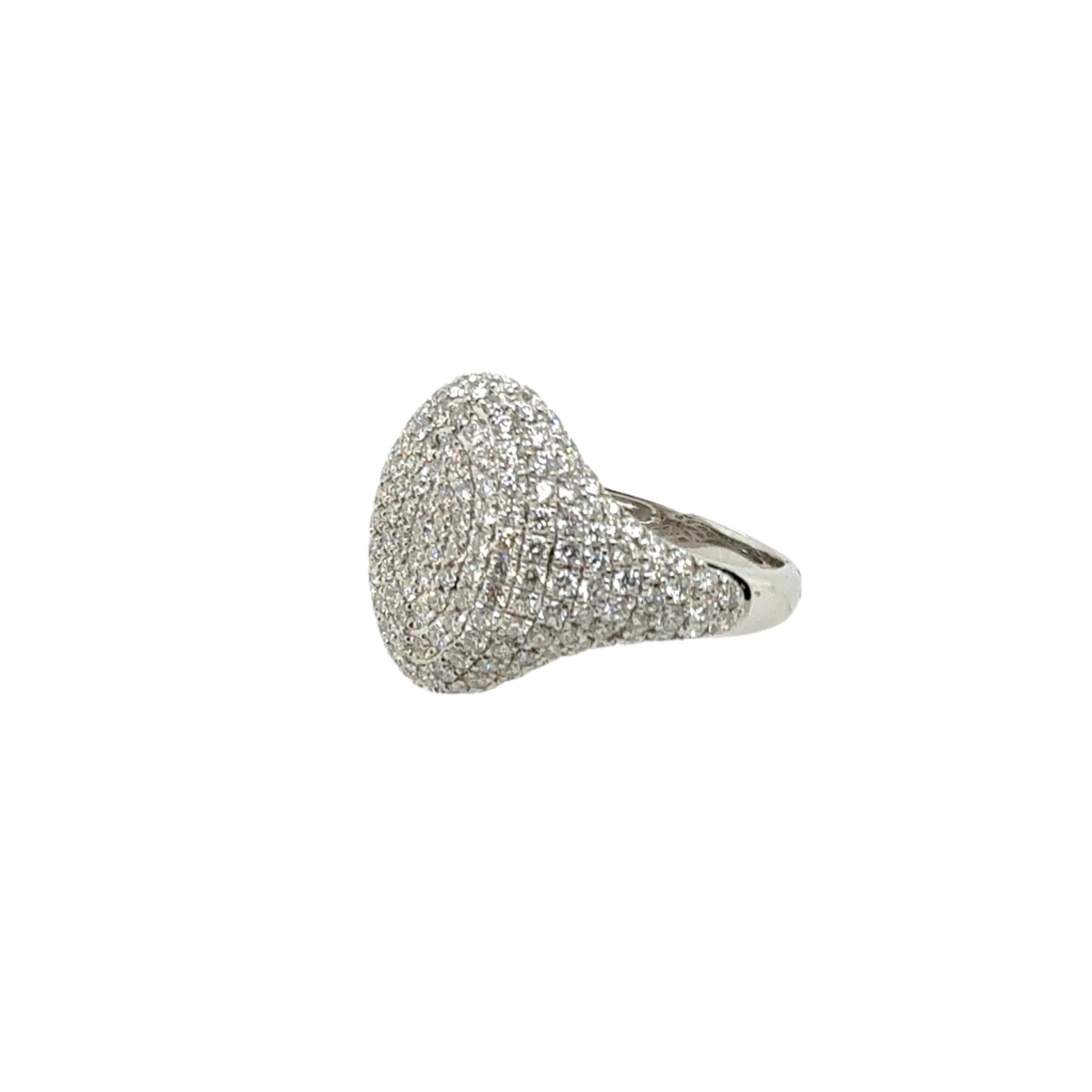 14KT Pave Diamond Ring