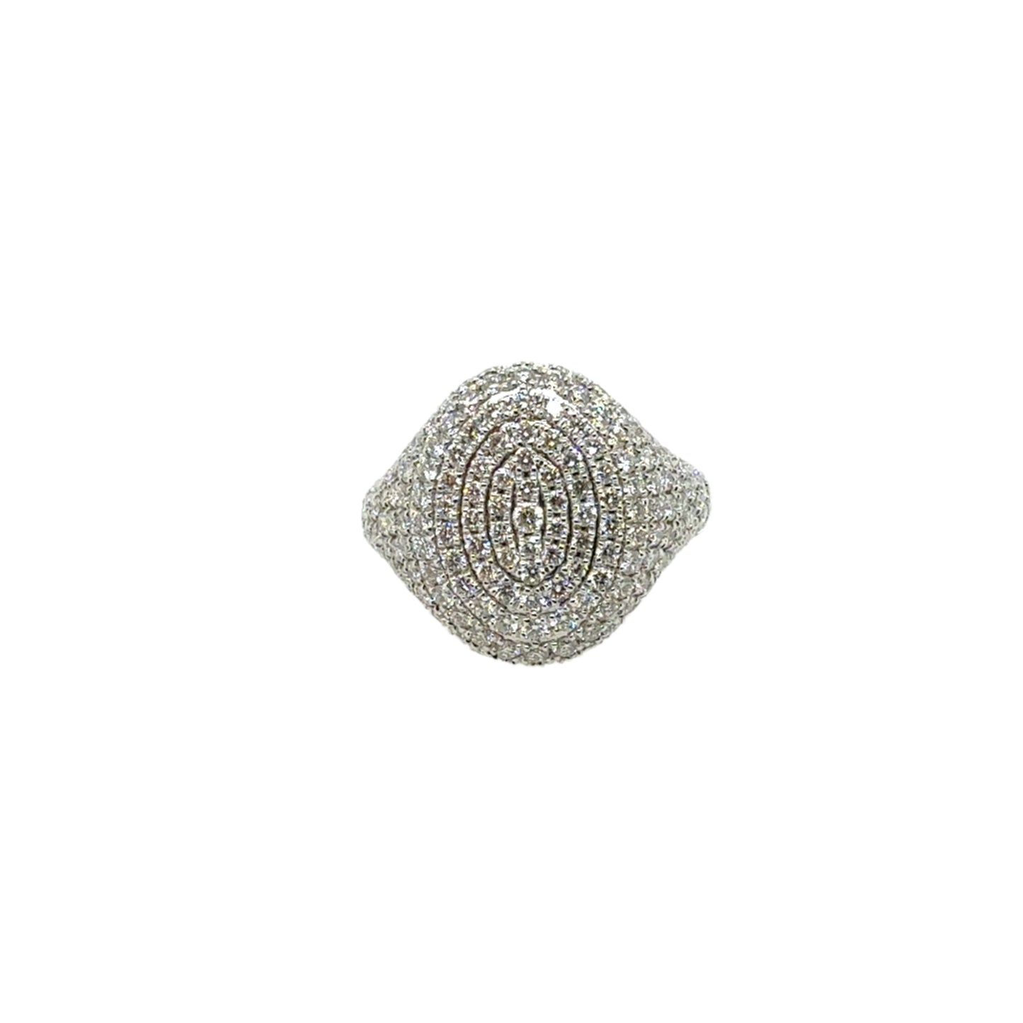 14KT Pave Diamond Ring