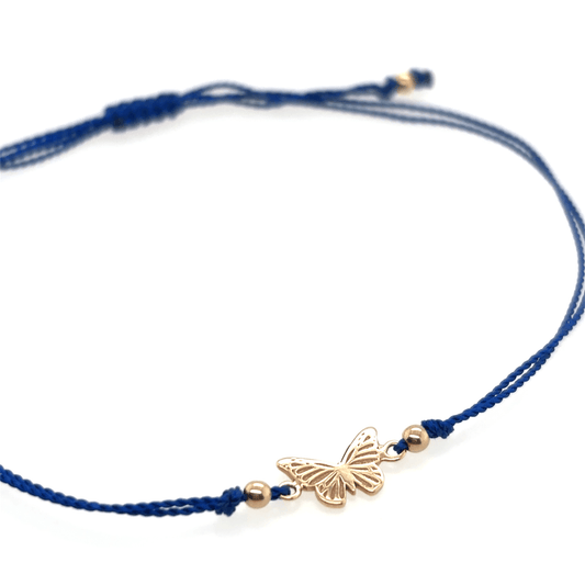 Zoë Chicco 14k Midi Bitty Butterfly Cord Bracelet