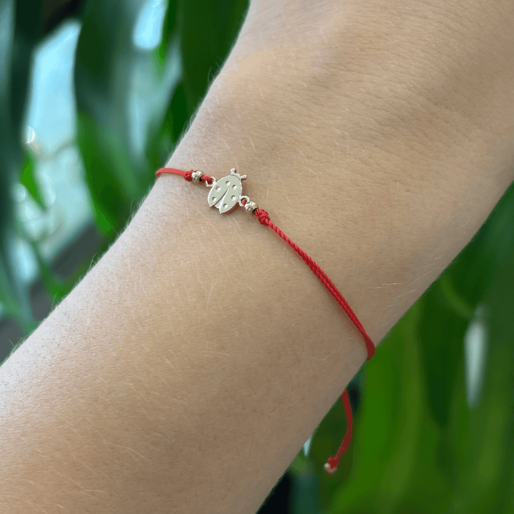 Zoë Chicco 14k Midi Bitty Ladybug Cord Bracelet