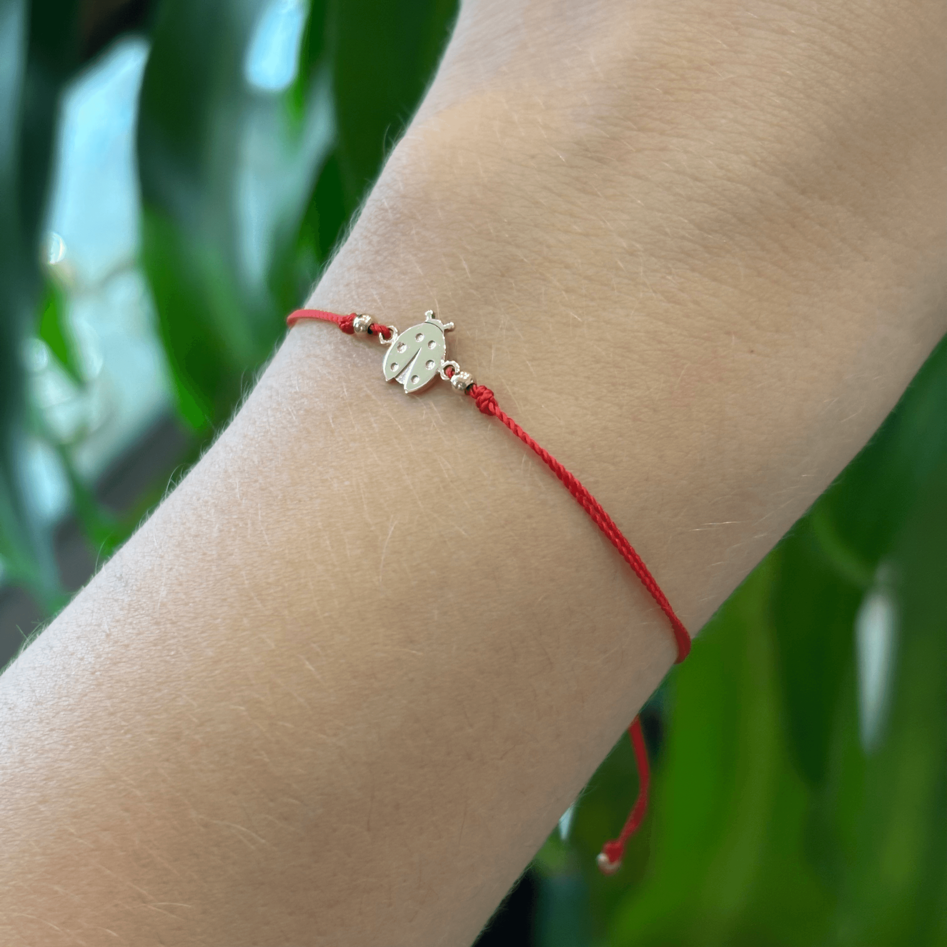 Zoë Chicco 14k Midi Bitty Ladybug Cord Bracelet