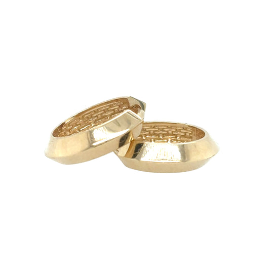 Zoë Chicco 14KT Knife Edge Huggie Earrings