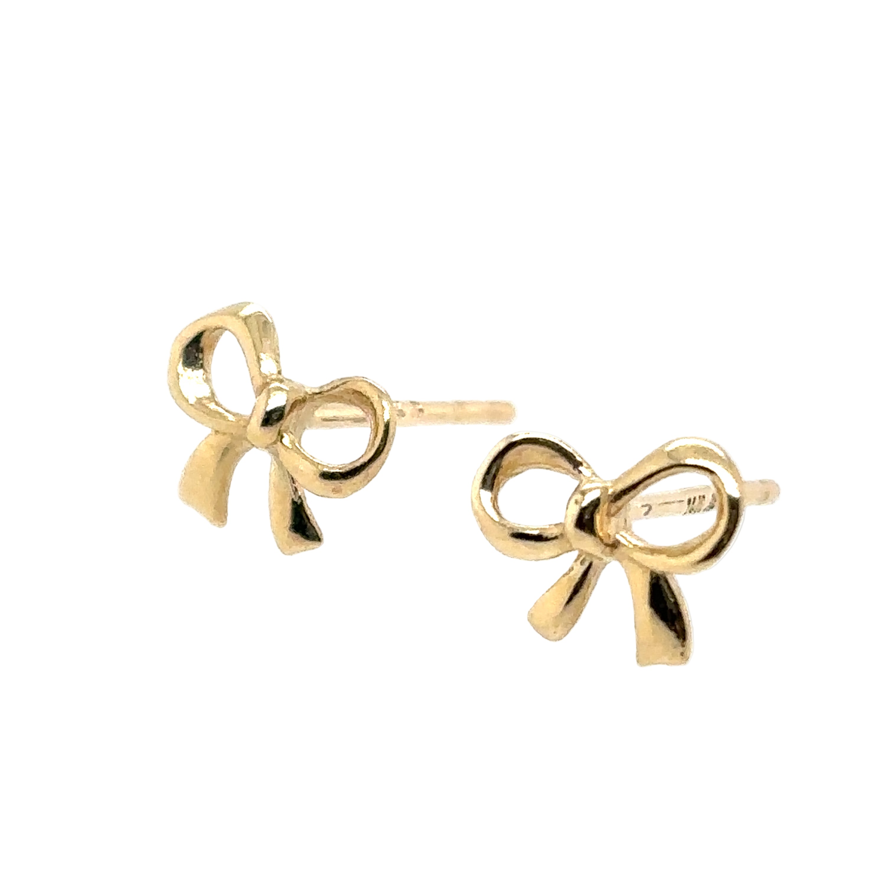 14KT Bow Stud Earrings