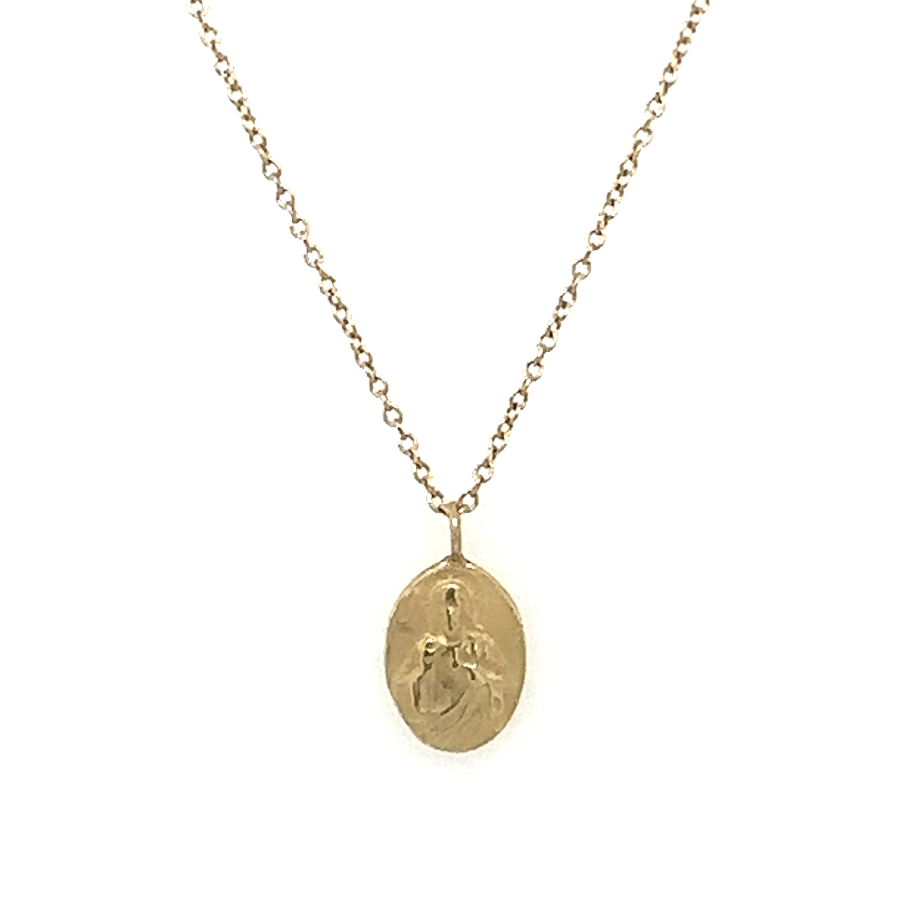 Robin Haley 14kt Tiny Christ Necklace