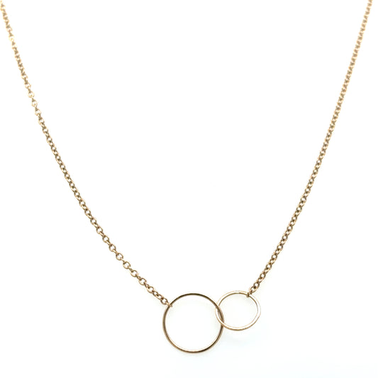 Zoë Chicco 14k Dainty Circles Necklace