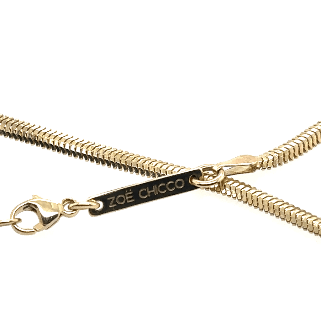 Zoë Chicco 14k Gold Small Snake Chain Necklace