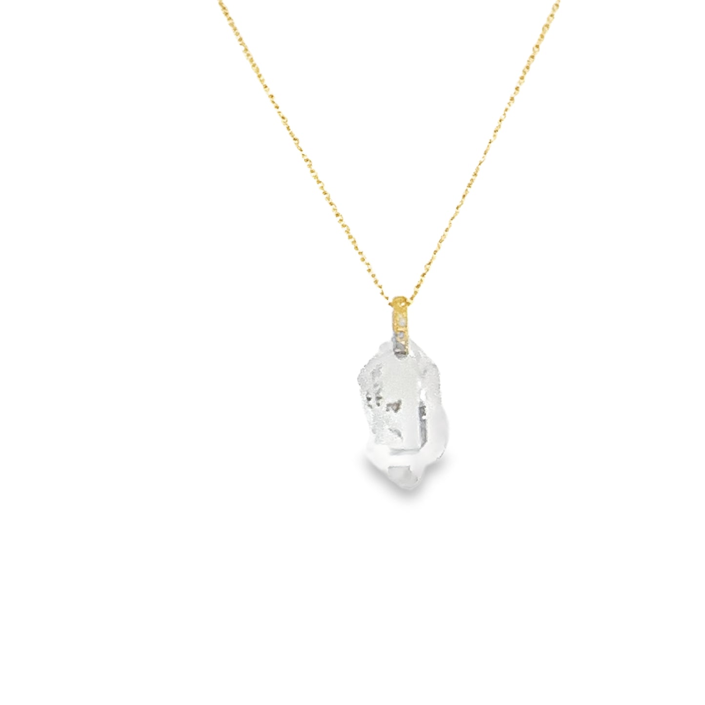 Monaka 18K Herkimer Diamond Charm