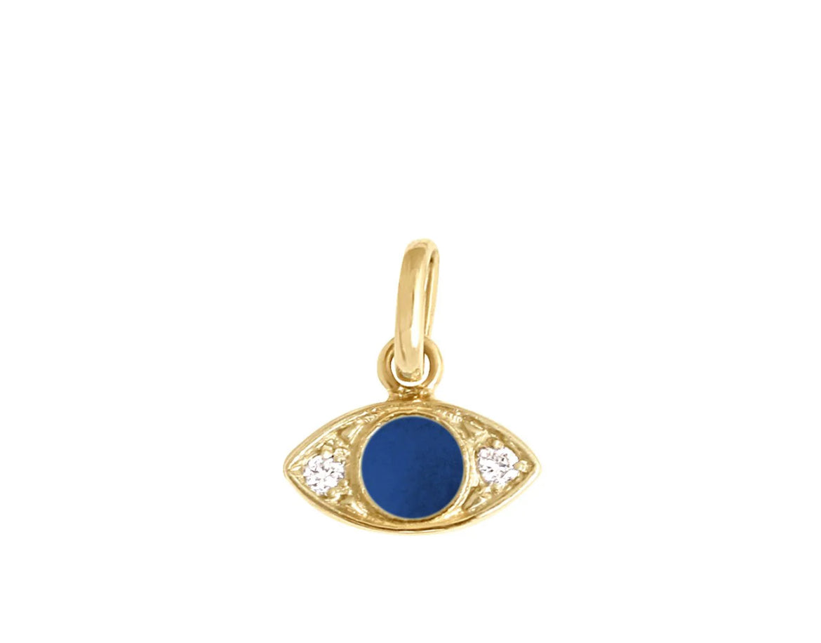 Gigi Clozeau 18kt Diamond Resin Eye Charm
