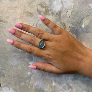 Monaka 18kt Aquamarine Ring