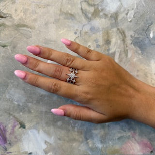 14KT Diamond Star Ring