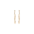 Zoë Chicco 14k Diamond Bezel Medium Hoops