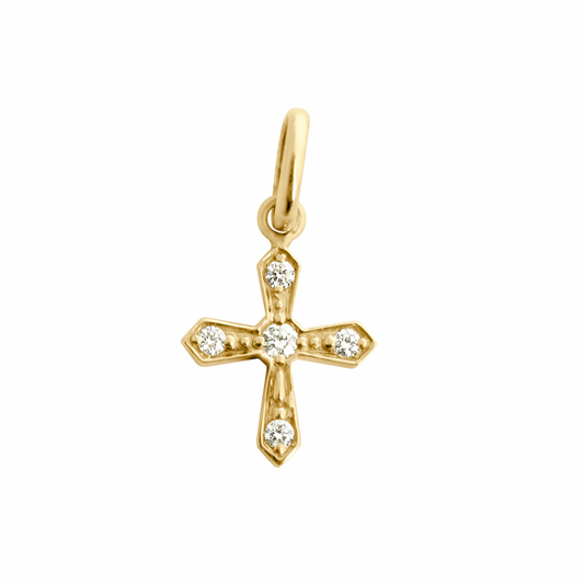 Gigi Clozeau 18kt Classic Vintage Cross Pendant