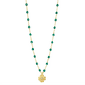 Gigi Clozeau 18KT Classic Clover Lumière Diamond Resin Necklace