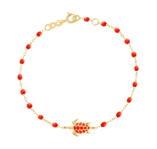Gigi Clozeau 18KT Gold Classic Resin Turtle Bracelet
