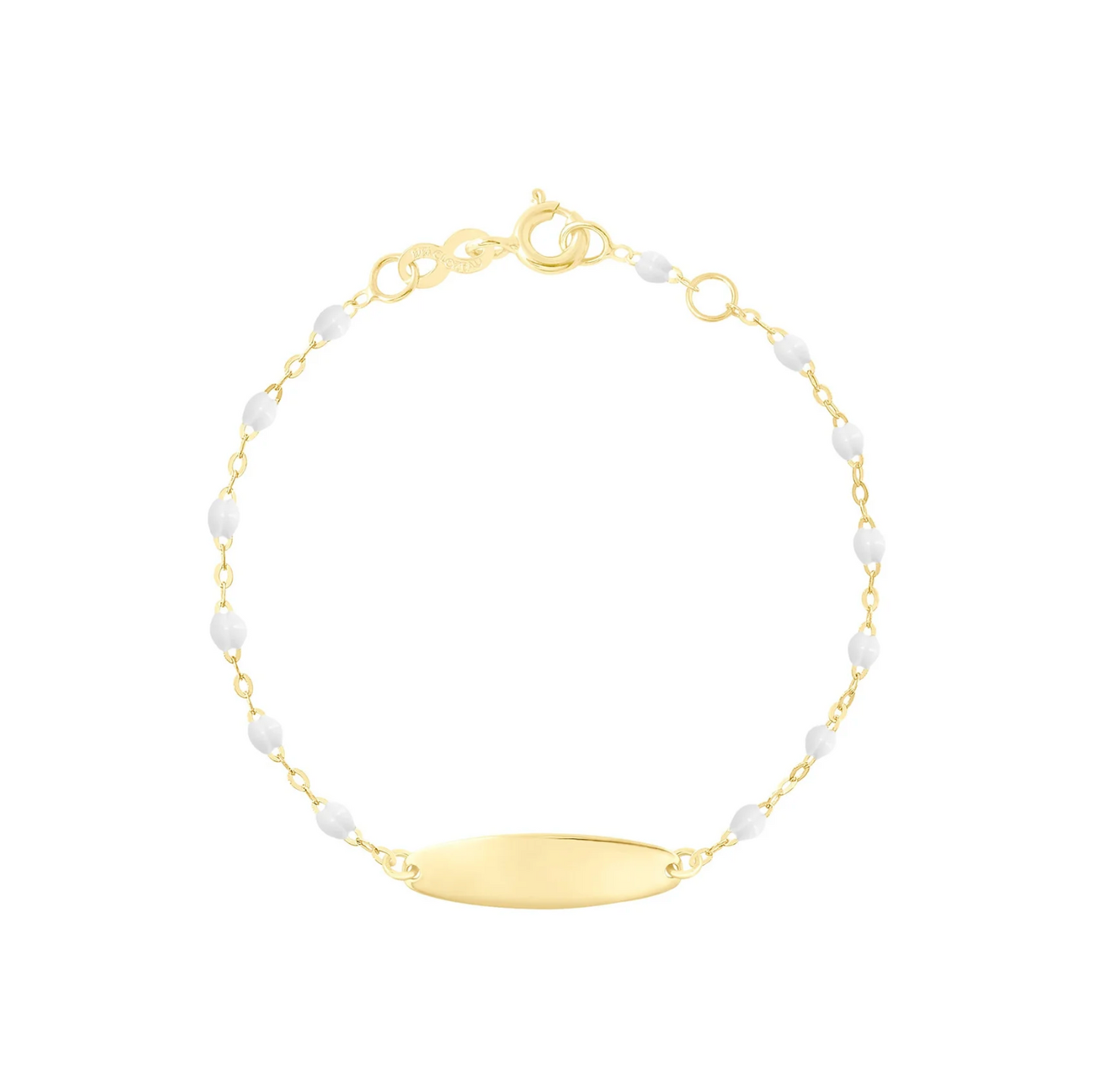 Gigi Clozeau 18kt Little Gigi Baby Classic Bracelet with Engravable Plaque