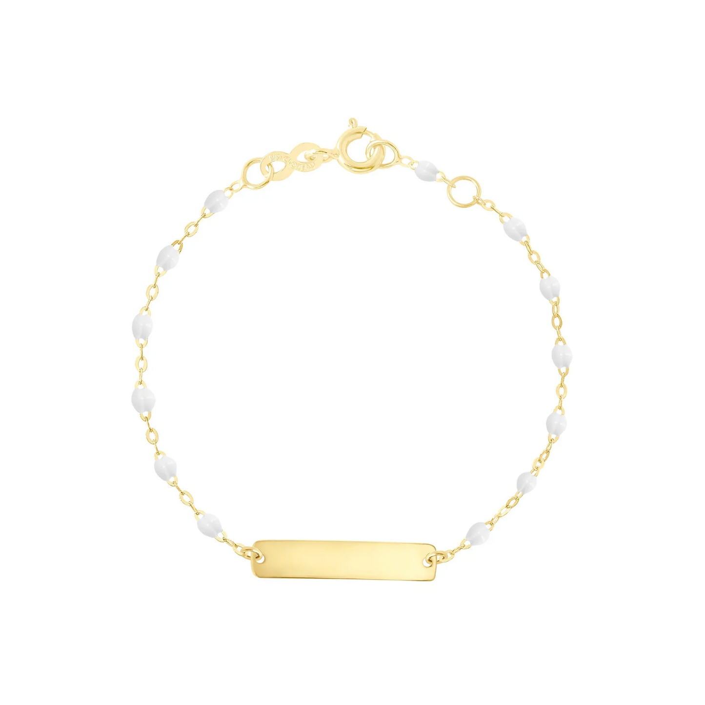 Gigi Clozeau 18kt Little Gigi Baby Classic Bracelet with Engravable Plaque