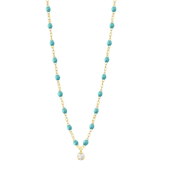 Gigi Clozeau 18kt Classic Supreme 1-Diamond Resin Necklace