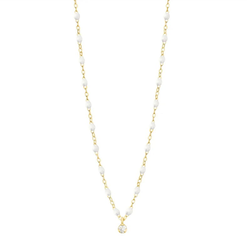 Gigi Clozeau 18kt Classic Supreme 1-Diamond Resin Necklace