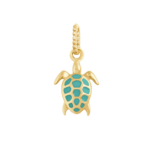 Gigi Clozeau 18KT Gold Resin Turtle Charm