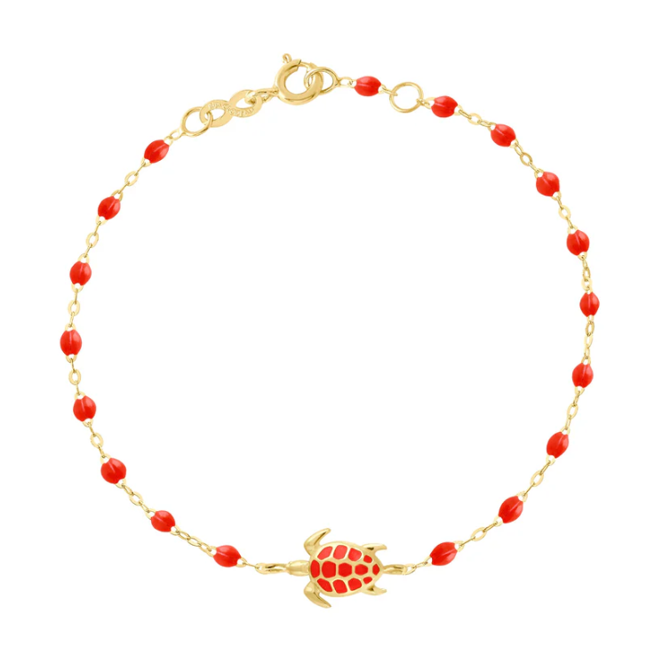 Gigi Clozeau 18KT Gold Classic Resin Turtle Bracelet