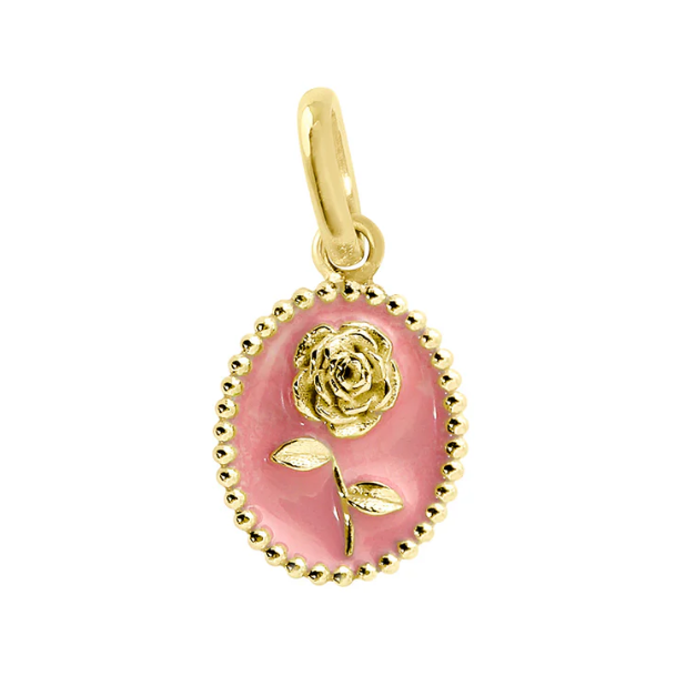 Gigi Clozeau 18kt Resin Rose Charm