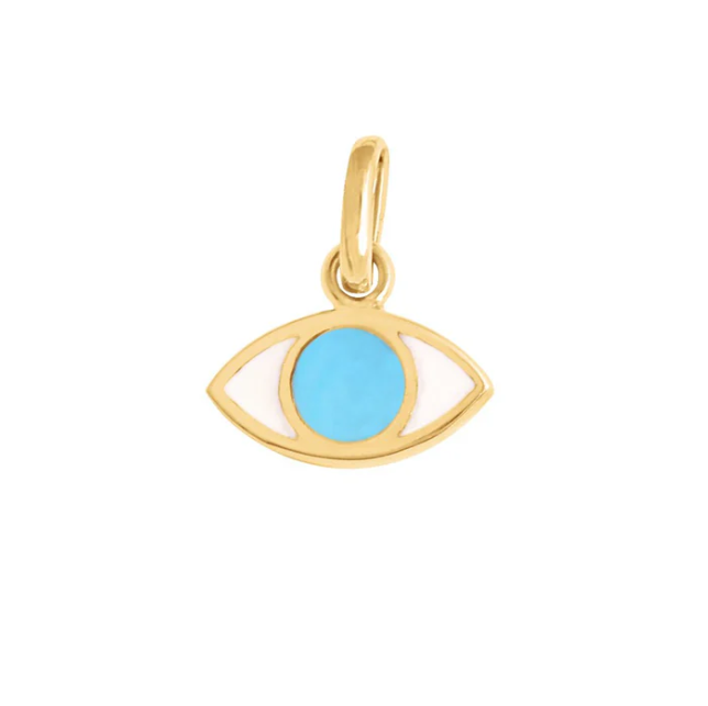 Gigi Clozeau 18kt Gold Resin Eye Charm