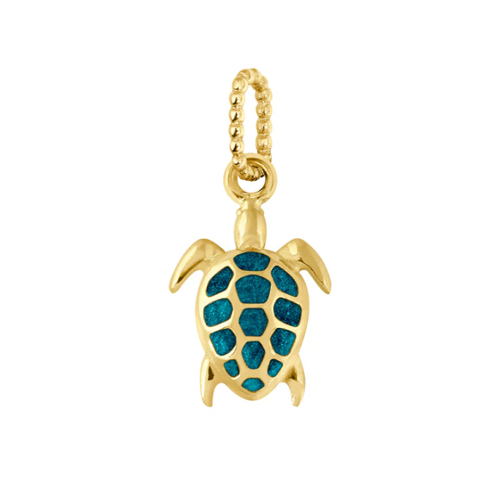 Gigi Clozeau 18KT Gold Resin Turtle Charm