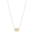 Zoë Chicco 14k Large Emerald Cut Diamond Necklace