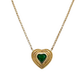 14kt Emerald Heart Necklace