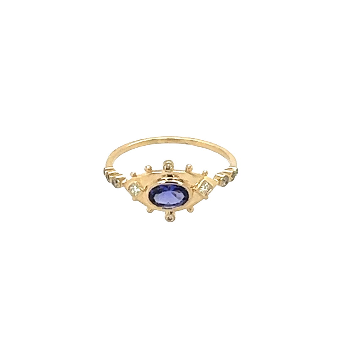 Celine Daoust Tanzanite and Diamond Eye Ring