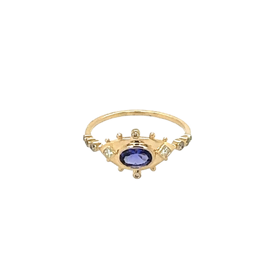 Celine Daoust Tanzanite and Diamond Eye Ring