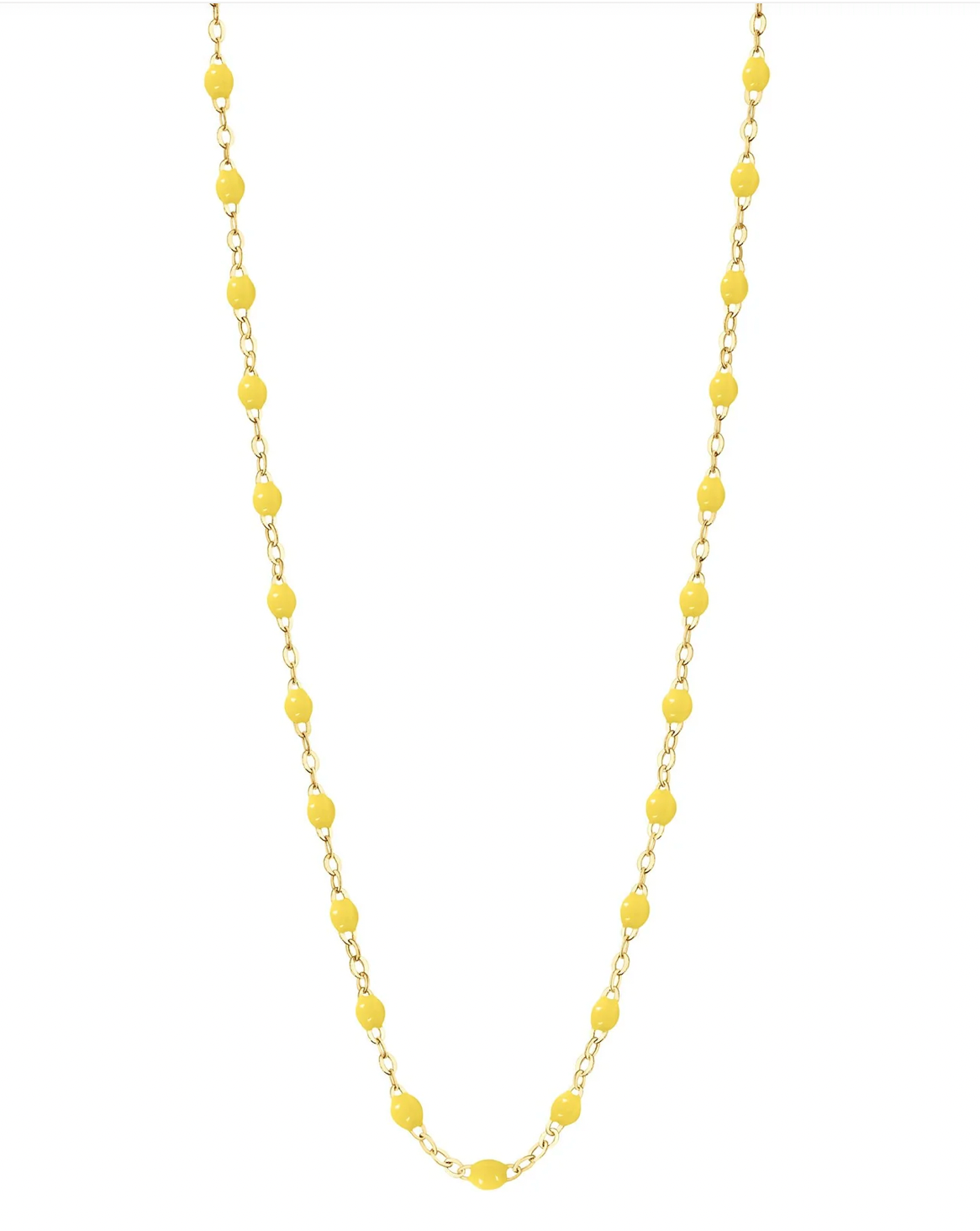 Gigi Clozeau 18kt Gold Classic Resin Necklace 16.5"