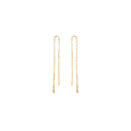 Zoë Chicco 14k Hammered Short Wire Threader Earrings