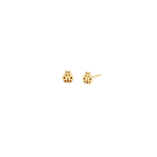 Zoë Chicco 14k Itty Bitty Ladybug Studs