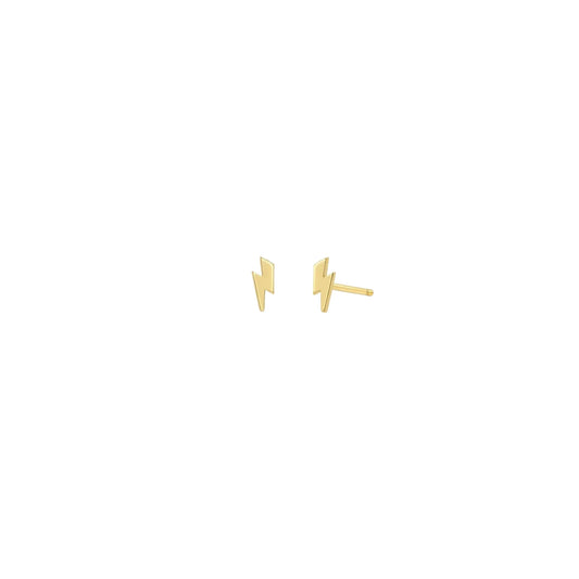 Zoë Chicco 14k Midi Bitty Lightening Bolt Studs