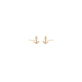 Zoë Chicco 14k Itty Bitty Anchor Studs