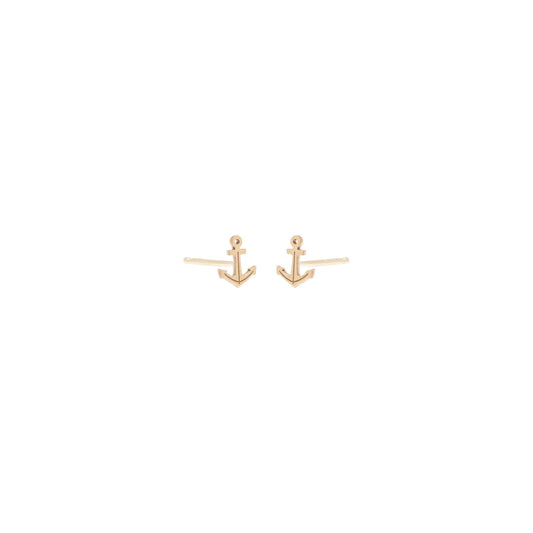Zoë Chicco 14k Itty Bitty Anchor Studs