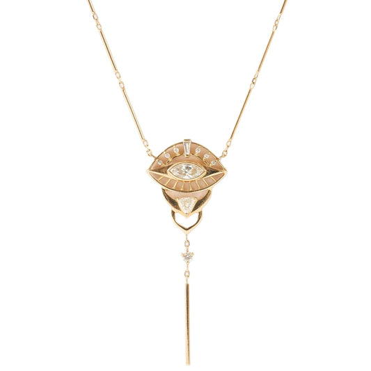 Celine Daoust 14k Dream Maker Marquise Diamonds Eye Necklace