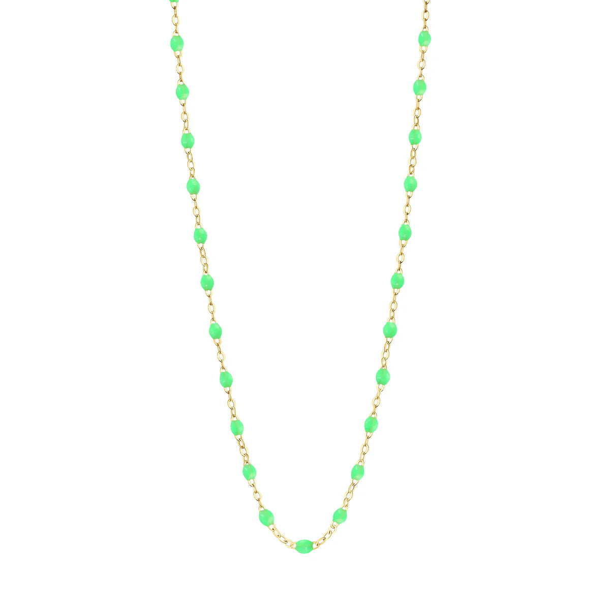 Gigi Clozeau 18kt Gold Classic Resin Necklace 17.7"