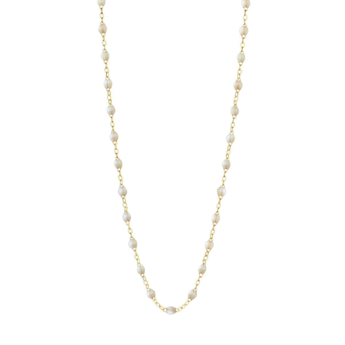 Gigi Clozeau 18kt Gold Classic Resin Necklace 17.7"