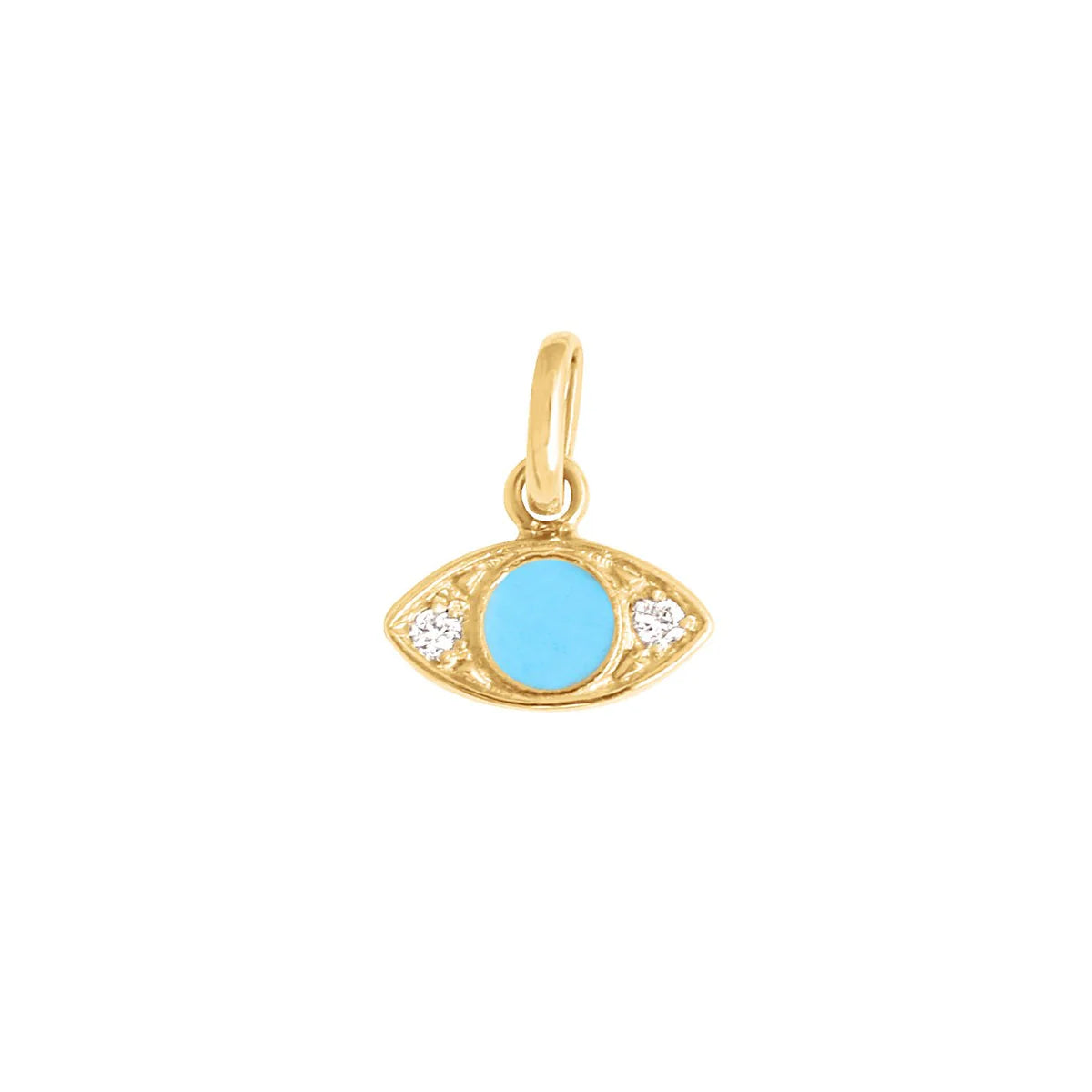 Gigi Clozeau 18kt Diamond Resin Eye Charm