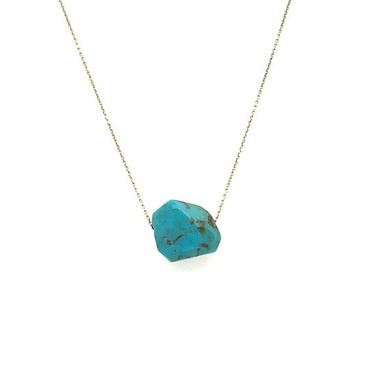 14kt Floating Turquoise Necklace