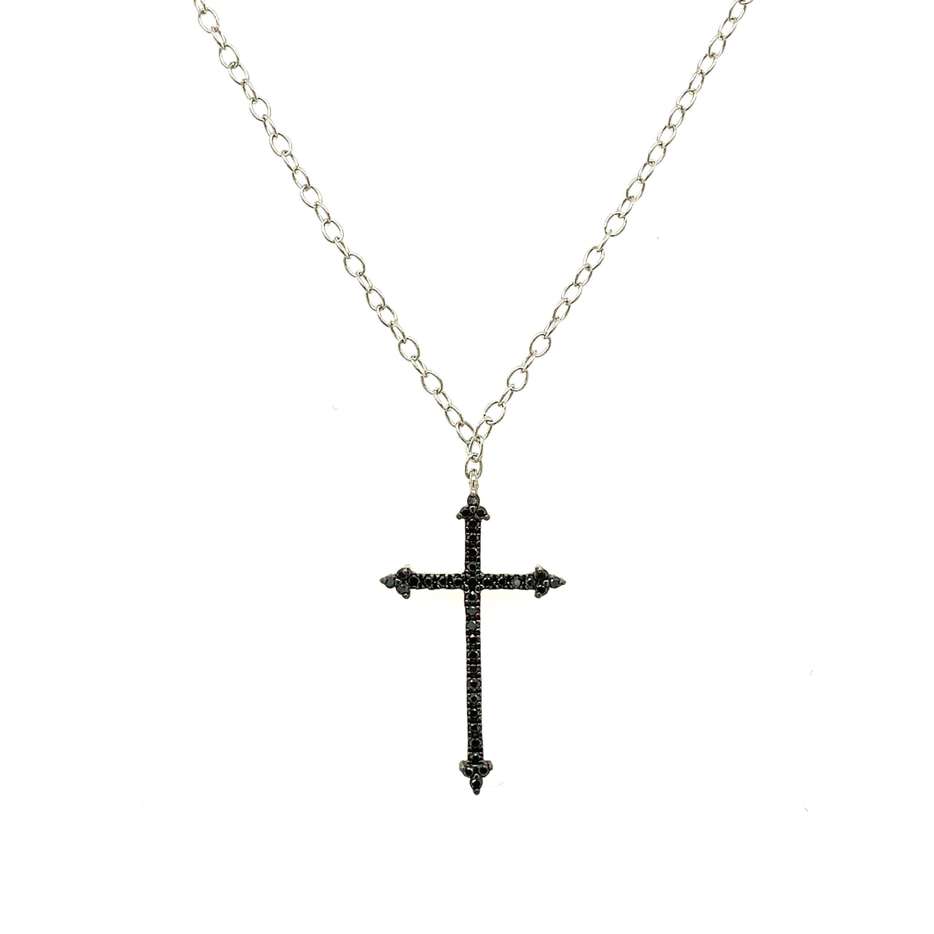 Black Diamond Baby Gothic Cross Pendant – DRU.