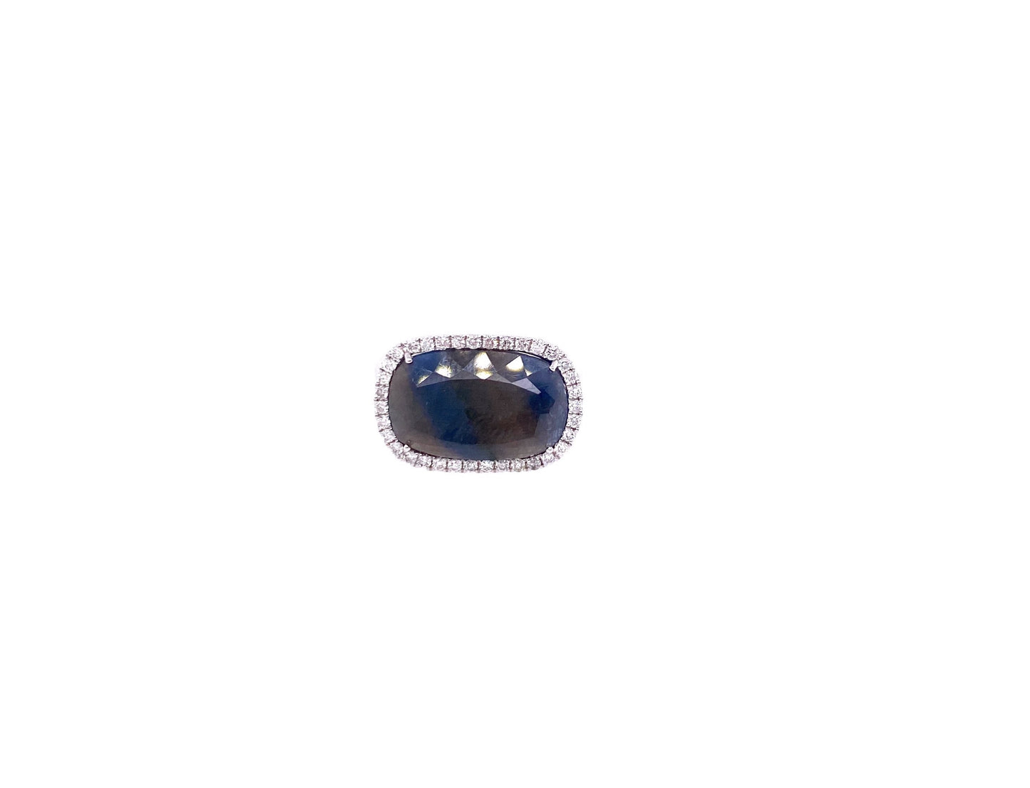 Meira T 14kt White Gold Sapphire Slice Ring