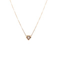 Zoë Chicco 14kt Yellow Gold Shield Diamond Bezel Necklace