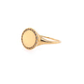 Meira T 14kt Yellow Gold Diamond Disc Signet Ring