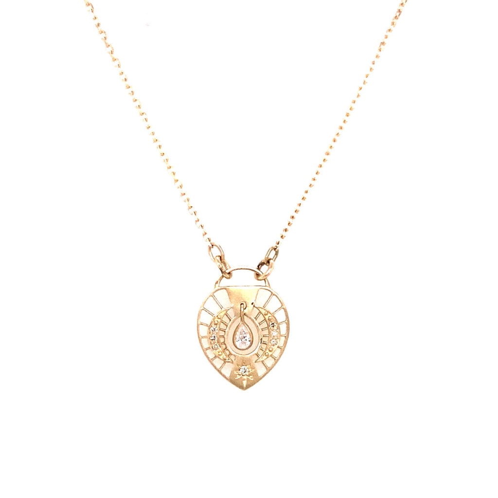Celine Daoust 14k Diamond Dream Catcher Necklace